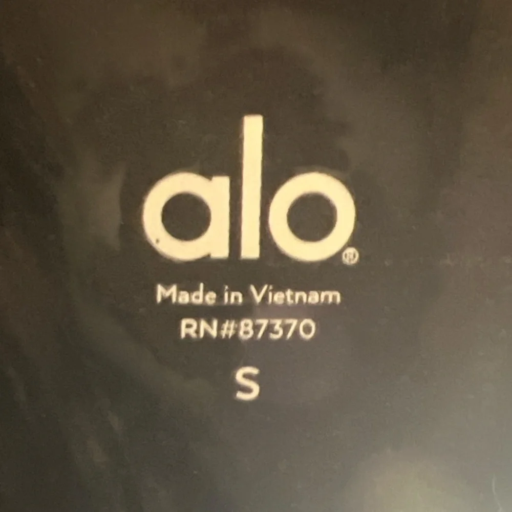 Alo Yoga High Rise Black Brushstroke Print‎ Leggings Size Small Yoga Activewear